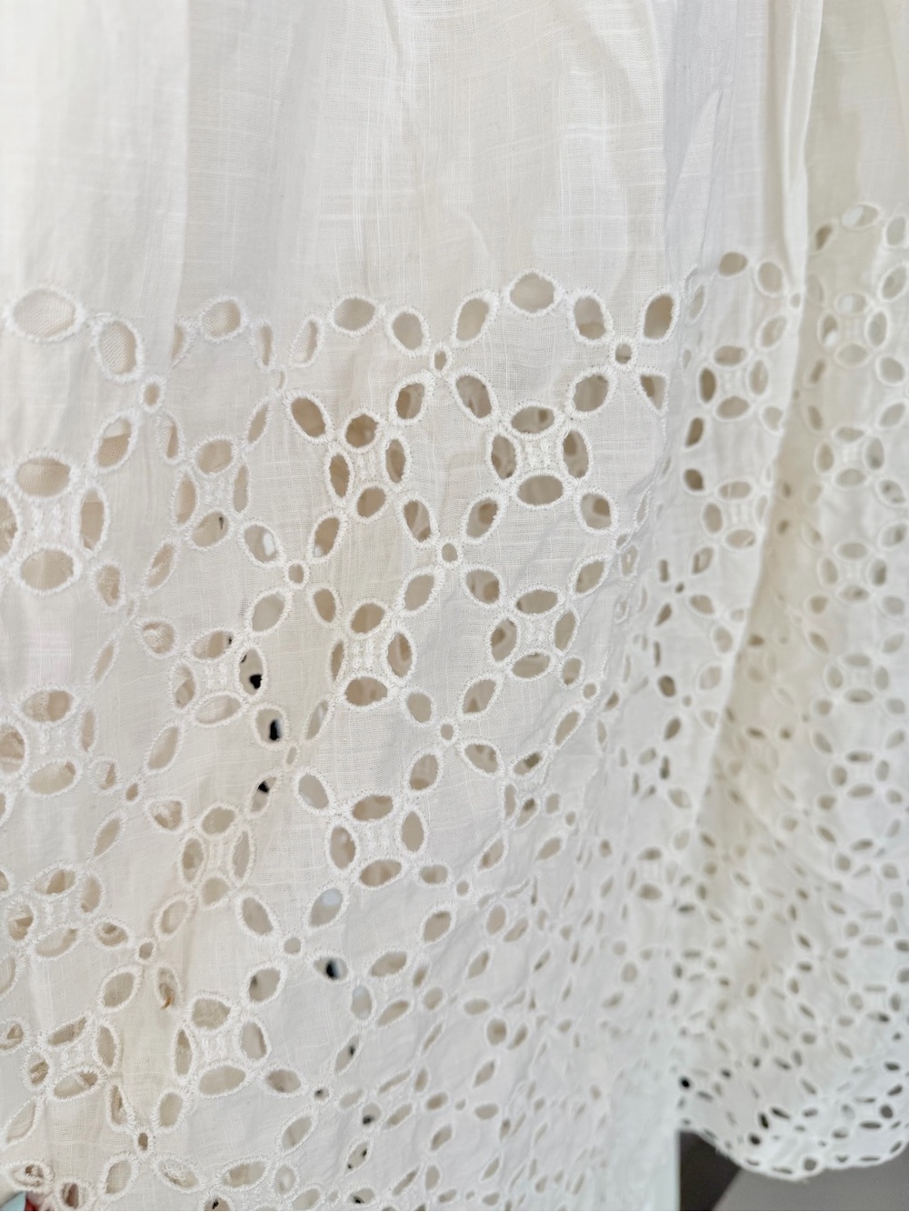 NWT Free People Perfect Storm Eyelet Smocked Midi Dress - Picture 6 of 8